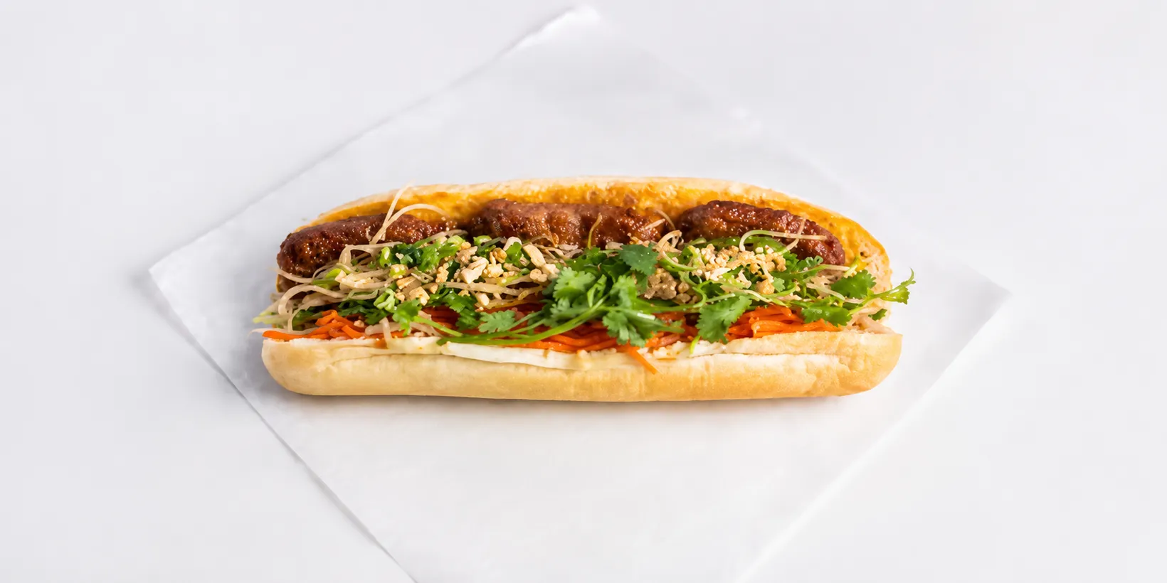 Bánh Mì Gà Sa Tế – satay chicken Vietnamese sub at Bánh Mì Vị Hương, Calgary